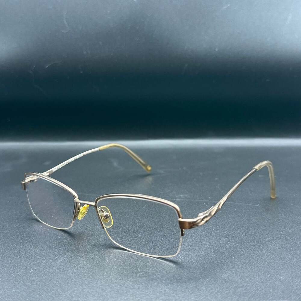 Diane von Furstenberg DVF1005 264 Eyeglass Frames Gold Semi Rimless 51-17-130